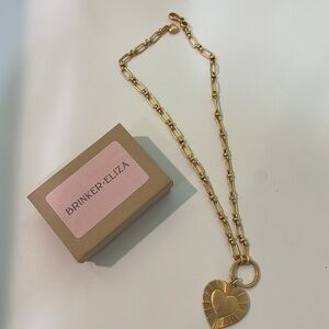Brinker + Eliza Gold Heart Necklace